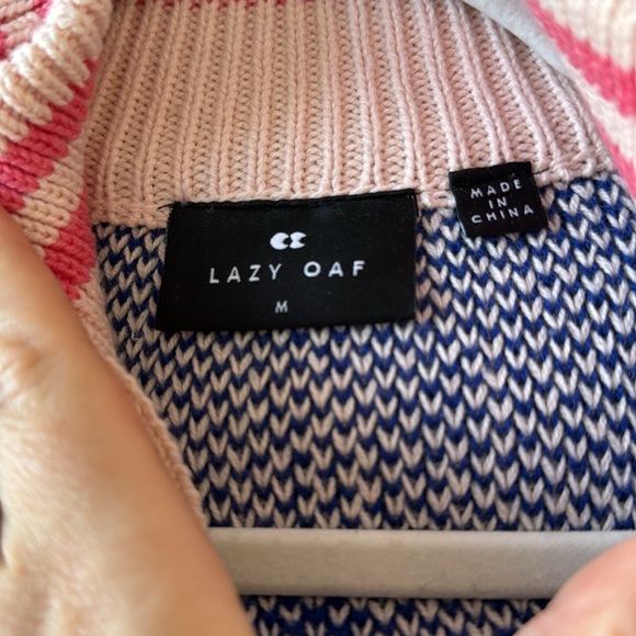 Lazy Oaf zip up dog cardigan sweater - Picture 3 of 4